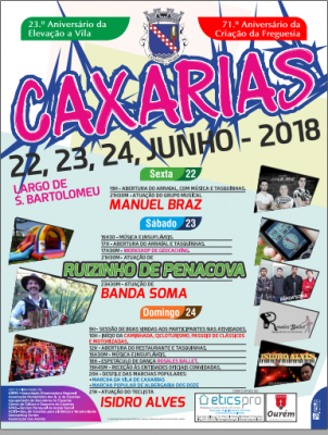 23&ordm; Anivers&aacute;rio da Eleva&ccedil;&atilde;o a Vila &ndash; 71&ordm; Anivers&aacute;rio da Cria&ccedil;&atilde;o da Freguesia